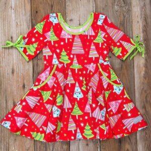 Eleanor Rose 7/8 Christmas Tree Dress